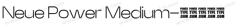 Neue Power Medium字体转换